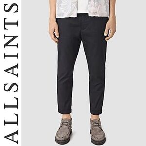 All Saints Allsaints CARLOW TROUSER Men's Black Pants Size 34 Classic Minimalist